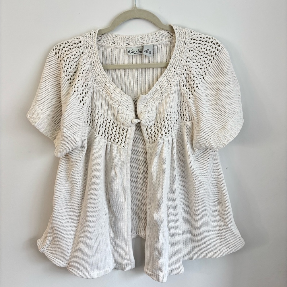 Kim Rogers Cream Knit Cardigan
